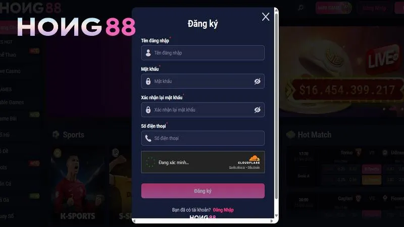 Điền thông tin chính xác theo form được yêu cầu