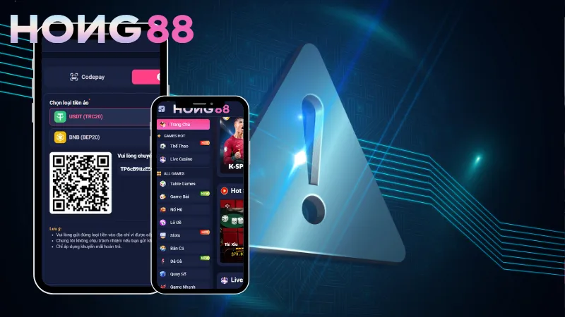 Một số lưu ý khi nạp tiền Hong88